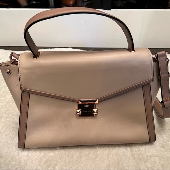 Michael Kore Whitney Leather Satchel - Picture 2 of 4